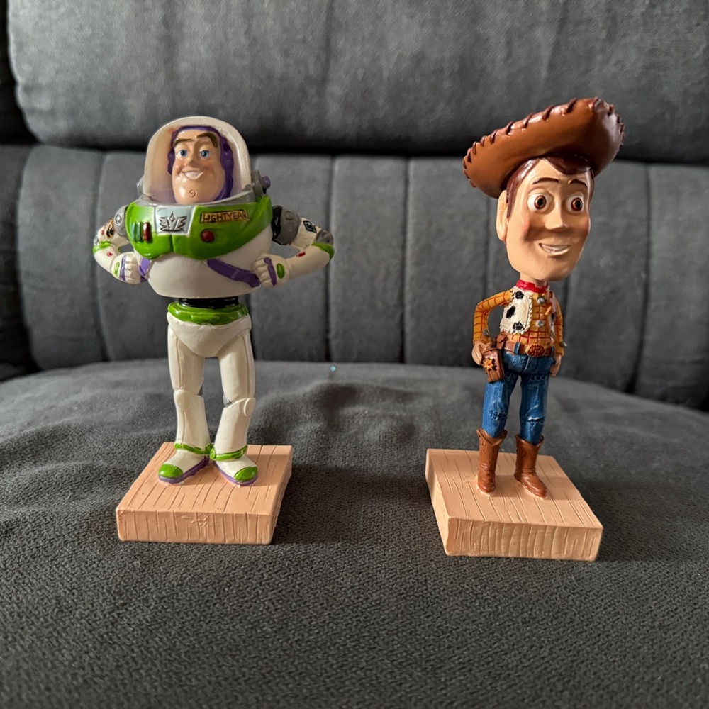 Toy Story Ceramic Bobbleheads - Buzz Lightyear and Woody